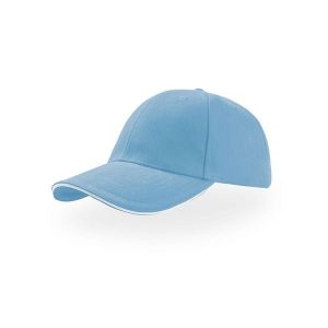 Liberty Sandwich Heavy Brush Cotton 6panelowa Czapka. Niebieskie czapki ATLANTIS, bez wzorów, z bawełny. Za 45,99 zł.