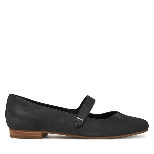 Baleriny Toms. Czarne balerinki Toms, bez wzorów, bez obcasa, bez zapięcia. Za 259,99 zł.