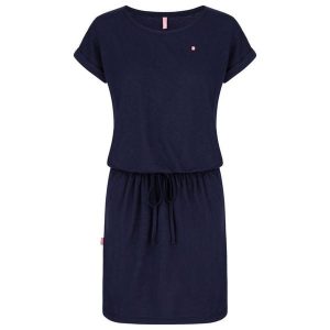 Sukienka letnia LOAP Bladana damska - Niebieska S. Niebieskie sukienki ZONE PERFECT, na lato, s, bez wzorów, sportowe, bez kołnierzyka, bez ramiączek, sportowe. Za 150,99 zł.