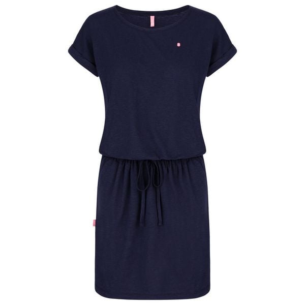 Sukienka letnia LOAP Bladana damska - Niebieska S. Niebieskie sukienki ZONE PERFECT, na lato, s, bez wzorów, sportowe, bez kołnierzyka, bez ramiączek, sportowe. Za 150,99 zł.