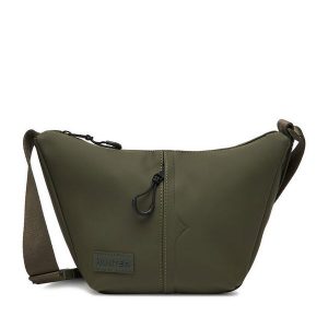 Torebka Hunter. Brązowe listonoszki Hunter, bez wzorów, bez dodatków. Za 129,99 zł.