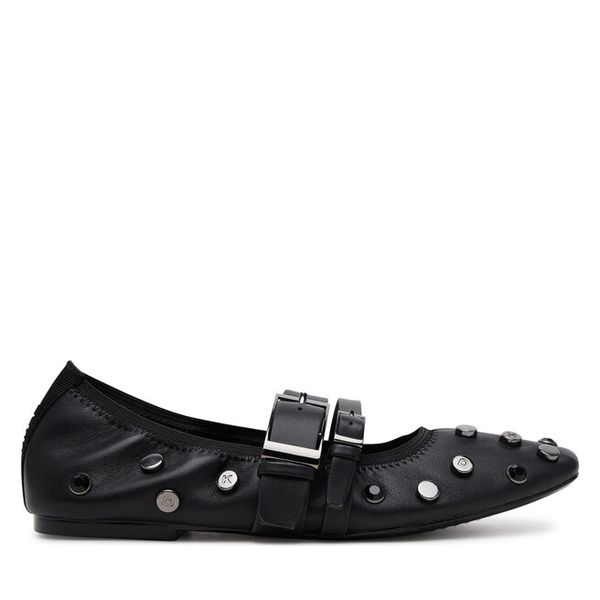Baleriny DKNY. Czarne balerinki DKNY, bez wzorów, bez obcasa, bez zapięcia. Za 339,99 zł.