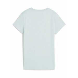 Damska koszulka ESS ELEVATED PUMA Peaceful Blue. Niebieskie bluzki Puma, xl, z aplikacjami, eleganckie, bez kołnierzyka, bez ramiączek. W wyprzedaży za 89,00 zł.