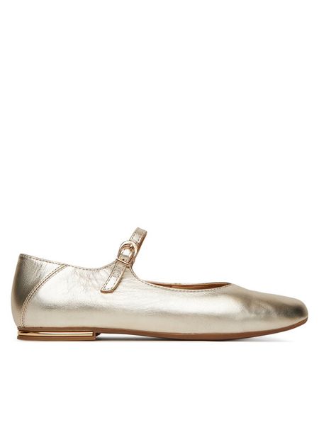 Lasocki Baleriny RST-ARABELLA-01 Złoty. Żółte balerinki Lasocki, bez wzorów, ze skóry, bez obcasa, bez zapięcia. Za 169,99 zł.