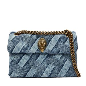 Torebka Kurt Geiger. Niebieskie torebki wieczorowe Kurt Geiger, bez wzorów, bez dodatków. Za 629,99 zł.