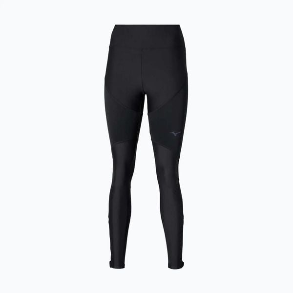 Legginsy do biegania damskie Mizuno Tech Thermal Charge Long. Czarne legginsy Mizuno, bez wzorów, z materiału, długie. Za 229,99 zł.