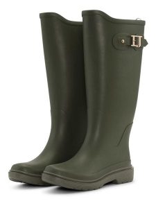 Ilse Jacobsen Kalosze w kolorze khaki rozmiar: 41. Brązowe kalosze Ilse Jacobsen, bez wzorów, z materiału. Za 171,68 zł.