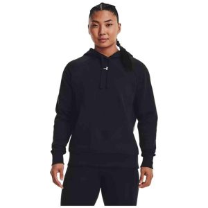 Bluza damska Under Armour Rival Fleece Hoodie. Czarne bluzy Under Armour, bez wzorów, bez kaptura. Za 187,00 zł.