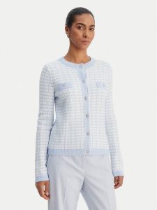 Morgan Kardigan 261-MIRES Błękitny Slim Fit. Niebieskie kardigany Morgan, z syntetyku. Za 239,99 zł.