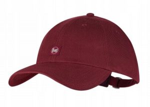 Czapka z daszkiem BUFF CHILL BASEBALL CAP. Czerwone czapki Buff, bez wzorów, z materiału. Za 129,99 zł.