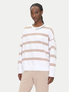 EA7 Emporio Armani Bluza 7W000163 AF12951 F1029 Biały Regular Fit. Białe bluzy EA7 Emporio Armani, xxl, bez wzorów, z bawełny, bez kaptura. Za 349,99 zł.