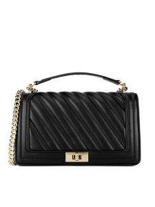 Badura Torebka TYL00495 Czarny. Czarne listonoszki Badura, bez wzorów, z materiału, bez dodatków. Za 199,99 zł.