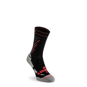 Skarpety narciarskie damskie Bridgedale Ski Nordic Race Merino P. Czarne rękawiczki Bridgedale, bez wzorów. Za 69,99 zł.