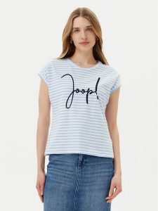 JOOP! T-Shirt 58 252JE58Teri 30046240 Błękitny Regular Fit. Niebieskie t-shirty JOOP!, bez wzorów, z bawełny, bez kołnierzyka, bez ramiączek. Za 189,99 zł.