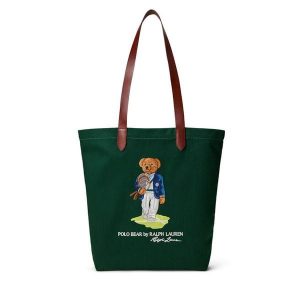 Torebka Polo Ralph Lauren. Zielone torebki klasyczne Polo Ralph Lauren, bez wzorów, bez dodatków. Za 599,99 zł.