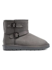 ISLAND BOOT Botki zimowe "Belga" w kolorze szarym rozmiar: 38. Szare botki Island Boot, na zimę, bez wzorów, z materiału, bez obcasa, bez zapięcia. Za 131,74 zł.