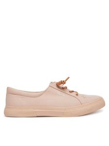 Pepe Jeans Tenisówki Kenton Block W PLS31590 Różowy. Czerwone trampki Pepe Jeans, bez wzorów, z jeansu, bez zapięcia. Za 199,99 zł.