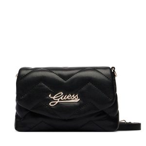 Torebka Guess. Czarne listonoszki Guess, z aplikacjami, bez dodatków. Za 264,99 zł.