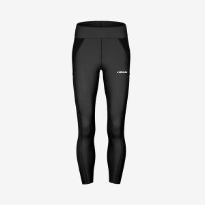 Damskie legginsy Head Tech. Czarne legginsy Head, bez wzorów, z elastanu. W wyprzedaży za 306,00 zł.
