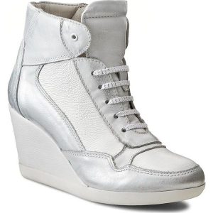 Sneakersy DOLCE PIETRO - 0853-003-01-1 Biały/Srebro. Botki marki Dolce Pietro. W wyprzedaży za 199,00 zł.