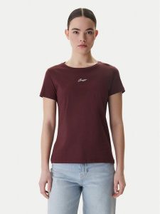 BOSS T-Shirt Elove 50554696 Brązowy Slim Fit. Brązowe t-shirty Boss, xs, bez wzorów, z bawełny, bez kołnierzyka, bez ramiączek. Za 229,99 zł.