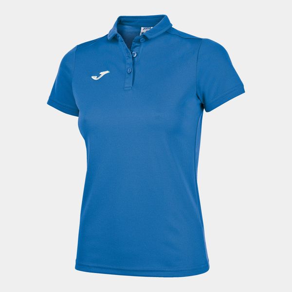 Koszulka polo do tenisa damska Joma Hobby. Niebieskie bluzki JOMA, xs, bez wzorów, sportowe, bez kołnierzyka, bez ramiączek. W wyprzedaży za 111,85 zł.