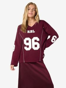 Noisy may Bluza w kolorze czerwonym rozmiar: S. Czerwone bluzy Noisy may, s, bez wzorów, bez kaptura. Za 105,63 zł.