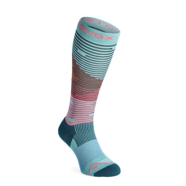 Skarpety damskie merino Ortovox All Mountain Long Socks. Niebieskie skarpetki ORTOVOX, bez wzorów. Za 163,79 zł.