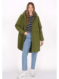 Schmuddelwedda Parka w kolorze oliwkowym rozmiar: XL. Zielone płaszcze Schmuddelwedda, xl, bez wzorów, bez kaptura. Za 459,04 zł.