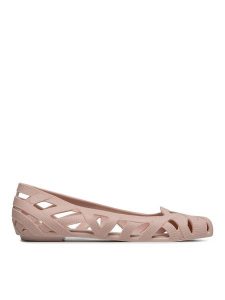 Melissa Baleriny Jean+Jason Wu VII Ad 32288 Różowy. Czerwone balerinki Melissa, bez wzorów, z tworzywa sztucznego, bez obcasa, bez zapięcia. Za 169,99 zł.