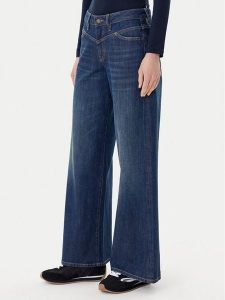 Guess Jeans Jeansy W5BA2Y D0026 Granatowy Regular Fit. Niebieskie jeansy Guess Jeans, z aplikacjami, z bawełny. Za 309,99 zł.