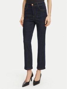 Fracomina Jeansy FY26WV9006D46093 Czarny Cropped Fit. Czarne jeansy Fracomina, bez wzorów, z bawełny. Za 344,99 zł.