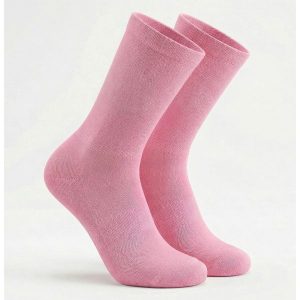 Oddychające skarpety kolarskie/biegowe – Różowe. Czerwone skarpetki C-LAB, bez wzorów. Za 104,50 zł.