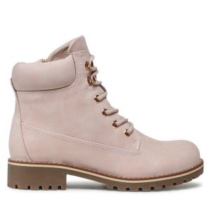 Trapery Jenny Fairy. Czerwone buty zimowe Jenny Fairy, bez obcasa, bez zapięcia. Za 149,99 zł.