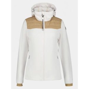 Kurtka softshell damska Luhta Arantila. Białe kurtki Luhta, s, bez wzorów, z softshellu, bez kaptura. Za 599,00 zł.