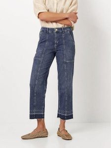 Toni Dżinsy - Wide Leg fit - w kolorze granatowym rozmiar: W42. Niebieskie jeansy Toni, bez wzorów, z podwyższonym stanem. Za 195,99 zł.