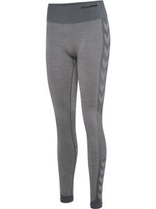 Damskie legginsy bezszwowe z wysokim stanem Hummel Mt Shine. Szare legginsy Hummel, bez wzorów, z materiału, z podwyższonym stanem. Za 175,05 zł.