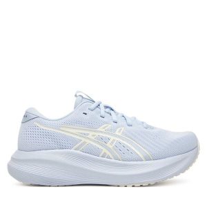 Buty do biegania Asics. Niebieskie buty sportowe ASICS, bez wzorów, bez zapięcia, do biegania. Za 339,99 zł.