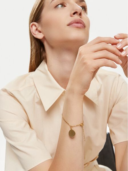 Skagen Bransoletka SKJ1751710 Złoty. Żółte bransoletki Skagen, metalowe. Za 159,99 zł.