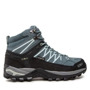 Trekkingi CMP. Niebieskie buty sportowe CMP, bez wzorów, bez zapięcia, trekkingowe. Za 399,99 zł.