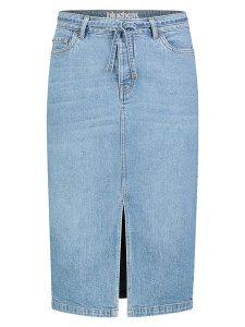 Sublevel Spódnica dżinsowa w kolorze błękitnym rozmiar: M. Niebieskie spódnice Sublevel, na co dzień, m, z aplikacjami, ze skóry, klasyczne, midi. Za 86,99 zł.