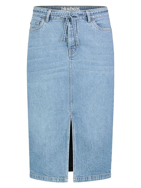 Sublevel Spódnica dżinsowa w kolorze błękitnym rozmiar: M. Niebieskie spódnice Sublevel, na co dzień, m, z aplikacjami, ze skóry, klasyczne, midi. Za 130,81 zł.