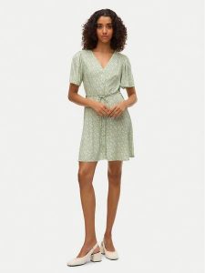 Vero Moda Sukienka letnia Alba 10292845 Zielony Regular Fit. Zielone kombinezony Vero Moda, na lato, l, bez wzorów, z wiskozy, bez kołnierzyka, bez ramiączek. Za 99,99 zł.