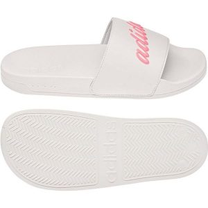 Klapki adidas Adilette Shower GZ5925 białe. Białe klapki bez wzorów, z materiału, bez obcasa. Za 208,80 zł.
