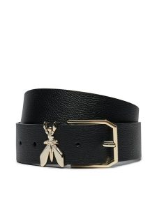 Patrizia Pepe Pasek Damski 8W0044/L001-K118 Czarny. Czarne paski Patrizia Pepe, bez wzorów, ze skóry. Za 379,99 zł.