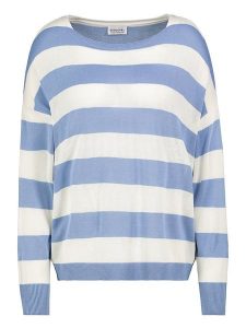 Sublevel Sweter w kolorze błękitno-białym rozmiar: M/L. Białe swetry oversize Sublevel, l, bez wzorów, bez ramiączek. Za 95,46 zł.