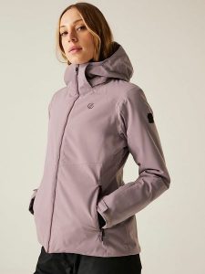 Dare 2b Kurtka narciarska "Flurry II" w kolorze fioletowym rozmiar: 42. Różowe kurtki sportowe Dare 2b, m, bez wzorów, bez kaptura, narciarskie. Za 411,91 zł.