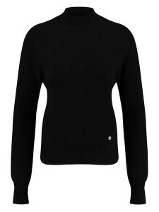 KEY LARGO Sweter "Corinna" w kolorze czarnym rozmiar: M. Czarne swetry oversize KEY LARGO, m, bez wzorów, ze splotem, bez ramiączek. Za 105,38 zł.