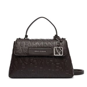 Torebka Armani Exchange. Brązowe torebki klasyczne Armani Exchange, bez wzorów, bez dodatków. Za 564,99 zł.