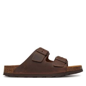 Klapki Dr. Brinkmann. Brązowe klapki Dr. Brinkmann, bez wzorów, bez obcasa. Za 229,99 zł.